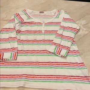 Splendid Girls Long Sleeve Striped Shirt